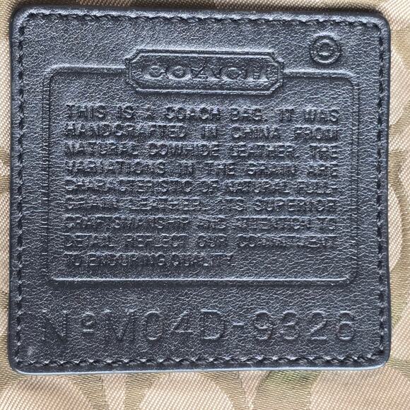 Coach Vintage Legacy Slim Duffle Black Leather 9326 - Picture 14 of 16